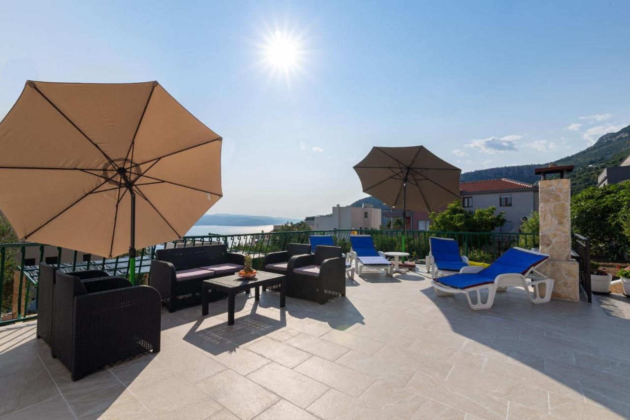 Navis Sea View Apartment With Pool Makarska Exterior foto